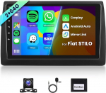 2G + 64G Androidi autoraadio Fiat Stilo 2002-2010 traadita Carplay Android auto, Hodozzy 9-tolline puuteekraaniga raadio GPS-navigatsiooniga WiFi Bluetooth Mirrorlink HiFi FM RDS Canbus tagurdamisega