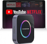 Carplay traadita adapter 3 in 1 & Android Car AI Box, sisseehitatud Android 13 koos YouTube'i, Netflixi, intelligentne AI h&auml;&auml;ljuhtimise dongle, auto uuendaja koos integreeritud 8GB + 128GB-ga