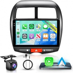 Hodozzy Autoradio 4G + 128G Mitsubishi ASX 1 2010-2016 / Citroen C4 2007-2013 / Peugeot 4008 2012 Android 10 tolli InCell puuteekraaniga navigatsioon Carplay Android auto, raadio Bluetooth DSP WiFi FM RDS
