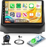 4G + 128G Android Autoradio Ford Fiesta 2009-2017 9-tolline HD Wireless Carplay Fiesta autoraadio koos Android auto navigatsiooniga GPS peeglilink Bluetooth WiFi FM/RDS/EQ/USB roolijuhtimiss&uuml;steemiga