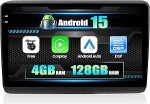4G + 128G CAMECHO Android 15 autoraadio Fiat Ducato3 / Peugeot Boxer / Citroen Jumper koos Navi Carplay Android autoga, 2 DIN Carplay raadio 9-tollise puuteekraaniga Bluetooth RDS FM WiFi + tagurdamine