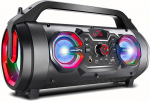 Audiocore AC875 Kaasaskantav Bluetooth-k&otilde;lar Boombox 30 W (20 W + 5 W x 2) Bazooka pritsmekindel raadio, MicroSD, Aux, USB, valgustus, mikrofoni&uuml;hendus, kaugjuhtimispult (k&otilde;lar)