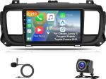 2G + 64G autoraadio Peugeot Expert / Toyota Proace / Citroen Jumpy 3 SpaceTourer 2016-2021 Carplay Android auto, Hodozzy 9-tolline puuteekraan koos satelliitnavigatsiooniga, raadio 2 DIN WiFi Bluetooth HiFi FM / RDS tagurdamine