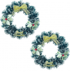 Gesar 2 tk j&otilde;ulup&auml;rg uksele, 30 cm, j&otilde;ulud - J&otilde;uluk&uuml;&uuml;nlad - j&otilde;uluk&uuml;&uuml;nlad uksele - aknagirlandid, seinakaunistused (valge)