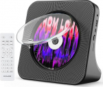 Bluetooth CD-m&auml;ngija koos raadioga, kaasaskantav muusikam&auml;ngija koju, lauaarvuti CD-m&auml;ngija sisseehitatud kahe stereok&otilde;lariga, audio boombox/AUX/USB, must CD-m&auml;ngija