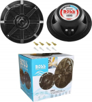 BOSS Audio Systems MR52B 2 Way Marine k&otilde;larite komplekt must 5.25" 13cm 130mm 75W RMS 150W Max veekindel meri ujula paadi hotell (paar) + paigaldus Faston