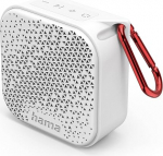 Hama Bluetooth-k&otilde;lar Pocket 3.0 Box mobiiltelefonidele Kompaktne minik&otilde;lar Bluetoothiga, AUX ja praktiline karabiiniga V&auml;ike, mobiilne muusikakast Bluetooth veekindel IP67, 14h aku, 3.5W, valge