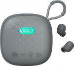 ONES MusPlay juhtmevaba k&otilde;lar koos k&otilde;rvaklappidega 2-in-1, nutikas [Bluetooth/AUX/MP3] [m&auml;ng/muusikarežiim] [24 tundi k&otilde;larid / 60 tundi k&otilde;rvaklapid, pikk taasesitus] Kaasaskantav kompaktne