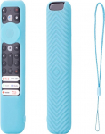 Kaitsekott TCL RC902V FMR1 /FAR2/FMR4 Smart Voice Remote Control Glow in The Dark Shockproof Washable Anti Slip Skin-Friendly Remote Control Cover with Lanyard (Sinine)