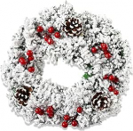 J&otilde;ulup&auml;rg, 30 cm j&otilde;ulukaunistus p&auml;rg uksele, marjadega m&auml;nni k&auml;bidega kuusep&auml;rg, uksep&auml;rg, &otilde;ues j&otilde;ulup&auml;rg, j&otilde;ulup&uuml;hadeks, talviseks esiukseks, kaminakaunistused