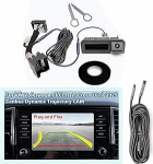 Tagurduskaamera VW Virtus 2018-2023, Skoda Karoq 2017-2023, Skoda Kamiq 2017-2024, CANbus tagurduskaamera d&uuml;naamilise s&otilde;idurajaga Plug and Play, sobib originaalsele autoraadiole