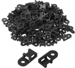 hankimise kaart Kaabel Tie Base Sadul Kinnitus traadi hoidja 20 x 9.7 x 5mm Wire Clips korraldaja hoidja elektrooniliste juhtmete must 0.4cm l&auml;bim&otilde;&otilde;t pakend 500