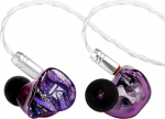 KBEAR Cepheus In Ear Monitor, 16-&uuml;hiku d&uuml;naamiline HiFi juhtmega k&otilde;rvaklapid, Dual Magnetic Circuit In Ear k&otilde;rvaklapid, juhtmega k&otilde;rvaklapid, v&otilde;imas bass, 4-tuumaline sulam vask h&otilde;betatud IEM kaabel (ilma mikrofonita, lilla)