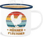 Shirtracer Email Tinamug - Statement - Chicken Whisperer Vintage - 300 ml - Valge Sinine - Statements Chicken Happy New Year with