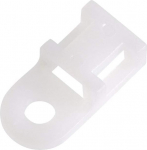 hankekaart 50 tk valge kaablisideme alus sadulale paigaldatud juhtmehoidja p&uuml;siv ankurdus seinale 19,6 x 9,5 x 5 mm