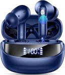 Nerunsa Bluetooth k&otilde;rvaklapid, juhtmevabad Bluetooth 5.4, k&otilde;rvaklapid ENC m&uuml;ravastase mikrofoniga, 50 tundi m&auml;nguaega juhtmevabad k&otilde;rvaklapid stereohifiga, IP7 veekindlad k&otilde;rvaklapid, USB-C