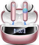 Nerunsa juhtmevabad k&otilde;rvaklapid, Bluetooth 5.4 k&otilde;rvaklapid 4 ENC m&uuml;rasummutusmikrofoniga, 50 tundi m&auml;nguaega, juhtmevabad k&otilde;rvaklapid, HiFi Stereo, s&uuml;gav bass