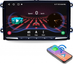Android 13 autoraadio &uuml;hildub VW Golf 5 raadio Passat B6 Passat B7 Touran raadio Skoda Fabia koos Carplay Android autoga, 9-tolline QLED puuteekraan Bluetoothiga WiFi/4G AM/FM SWC (Octa-Core, 6 + 128