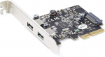 StarTech.com 2-Port USB PCIe Adapter - 10Gbps per Port - USB 3.2 Gen 2 Type-A PCI Express 3.0 x2 Host Controller Expansion Card - Add-On Card - Full/Low Profile - Windows & Linux (PEXUSB312A3)