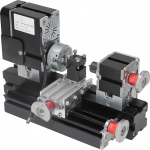 Marhynchus Mini Rotating Lathe for Wood, Plastic and Soft Metal - High Performance Micro Machine with 12000 rpm Motor Speed (EU Plug)