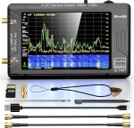 SeeSii TinySA Ultra+ ZS407 7.3GHz spektrianal&uuml;saator - 2025 Upgrade, 4" HW V0.5.4, 100kHz-7.3GHz, pihuarvuti koos 2-in-1 RF signaaligeneraatoriga (100kHz-900MHz) MF/HF/VHF/UHF sisendiga.