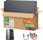 Solarway 1000 Wp / 800 W r&otilde;duelektrijaam 1,9 kWh m&auml;luga komplektne pistikupesa - 1,9 kWh EcoFlow Stream Max - p&auml;ikeses&uuml;steemi komplekt - 500 W bifacial p&auml;ikesemoodulid ja EcoFlow m&auml;lu ja tarvikud