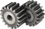 Flaches Zahnrad 2M 16T-19T, Zahnst&auml;rke 20mm, Metallzahnrad, Zahnteilung 6,28mm, Bohrung 10mm, 1Stk(2M-19T)
