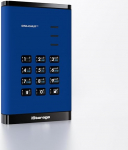 iStorage diskAshur3 HDD 4TB sinine - turvaline kaasaskantav k&otilde;vaketas - parooliga kaitstud - tolmu- ja veekindel - riistvaraline kr&uuml;pteerimine