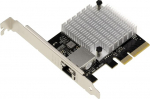 Kalea-INFORMATIQUE PCIe 10 Gigabit Ethernet 1-Port RJ45 10G v&otilde;rgu kontroller kaart AQUANTIA AQC107S-T1 kiibistikuga. Madal ja k&otilde;rge profiiliga.