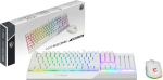 MSI Vigor GK30 Combo IT poolmehaaniline m&auml;nguklahvistik + hiir m&auml;ngukinnitus GM11, RGB m&uuml;stiline valgus, multimeediaklahvistik, veekindel, ideaalne kontorisse, itaalia paigutus, valge