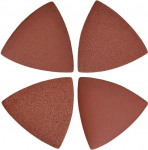 Schleifpapier Haken und Schleife Dreieck Schleifpa 100 St&uuml;ck 3-1/8 Zoll 80 mm K&ouml;rnung 60/80/120/240 Dreieckiges Klett-Schleifpapier passend for oszillierende Multifunktionswerkzeuge, verschiedene K&ouml;rn