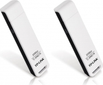 TP-Link TL-WN821N WLAN USB adapter (kuni 300Mbps, WPS, toetab Windows 10/8.x/7/XP/Mac OS 10.9~10.13) valge (2 tk)