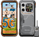 Blackview XPLORE 1 WT mobiiltelefon v&auml;ljas ilma lepinguta 5G, 20000 mAh Outdoor nutitelefon 48GB + 512GB, 6,78-tolline FHD+ & 2,01-tolline 120Hz Android 15 IP69K, 64MP + 50MP + 20MP, NFC/OTG/GPS/Gemini AI