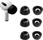 Keephifi [3 paari] AirPods Pro k&otilde;rvaklapid AirPods Pro k&otilde;rvaklappidele, k&otilde;rge tihedusega m&auml;luvahuga, m&uuml;ra t&uuml;histamine, AirPods Pro laadimiskohvrile sobiv (S/M/L)
