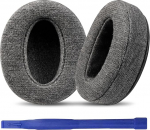 Adhiper asendusk&otilde;rvapadjad Sony WH-XB900N, WH-CH720N, WH-CH710N, WH-CH700N, MDR-RF895RK k&otilde;rvaklappidele, k&otilde;rvapadjad nahas&otilde;braliku veluurkangaga ja mugavusvahuga (must)