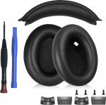 Aiivioll asenduskomplekt Sony WH-1000XM4 (WH1000XM4) k&otilde;rvapadjad ja peapael, k&otilde;rvaklappide parandamise/uuendamise osad (must)