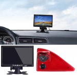 7-tollise LCD-monitoriga, &ouml;ise n&auml;gemise HD topeltkaamerad parkimisabi kaamera piduritulede tagurduskaamera asendamine Nissan NV400 X62 X62B/Opel Vauxhall Movano B X62 MKII MK2 MK3/Renault Master III jaoks