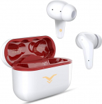 Juhtmevabad k&otilde;rvaklapid 4 mikrofoniga, 10 mm juhiga Bluetooth k&otilde;rvaklapid, HiFi stereoheli, Bluetooth 5.1, IPX5 veekaitse, 40s madal viivitus t&ouml;&ouml;ks ja m&auml;ngimiseks (valge)