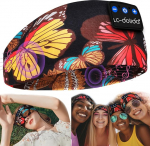 LC-dolida Sleep Headphones Bluetooth 5.4, Sleep Headband, Headband, Sleep Mask, Sports Headphones, Music Sleeping Headband for Sports Training, Jogging, Yoga, Travel