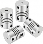 hankekaart Flexible Kupplungen, 2 mm kuni 3 mm, Gelenkverbinder aus Aluminiumlegierung, flexible Wellenkupplungen, Motorkupplung f&uuml;r 3D-Drucker, CNC-Maschine, Motorf&uuml;hrung, DIY-Encoder D15 x L 20 mm