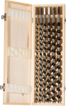 fischer Auger Drill Bit Set, 10-20 mm l&auml;bim&otilde;&otilde;duga, erinevate suurustega puurimispuuride komplekt, t&ouml;&ouml;riist s&uuml;gavate aukude puurimiseks pehmesse ja k&otilde;vasse puitu, 6 tk.