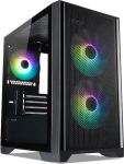 TECWARE NEO M2 TG ARGB Mini Tower Case Must mATX korpus 2 x 140 mm ja 1 x 120 mm ventilaatoriga