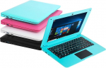 Bigmachine arvuti s&uuml;learvuti Mini 10.1 tolli 32GB Windows 10 Ultra &otilde;huke ja kerge Netbook Quad Core PC HDMI USB veebikaamera Netflix YouTube QWERTZ paigutus (sinine)