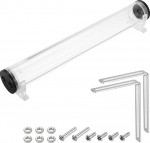 hankimise kaart veejahutuspaak G1/4 keermega 50mm x 375mm silindri soojusvaheti veejahutus reservuaari jahutusbassein jahutusbassein 1 in 2 v&auml;ljundid PC arvuti CPU jaoks