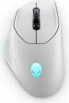 Alienware AW620M traadita m&auml;nguhiir, 26 000 DPI, 650 IPS, traadiga m&auml;ngimine 1000 Hz k&uuml;sitlusega, 2,4 GHz USB-C WiFi dongle, AlienFX-RGB, Lunar Light