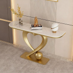 Accent Flurtisch mit herzf&ouml;rmigem Sockel, Antik-Finish, Konsole, Sofatisch, kreative Eingangsdekoration