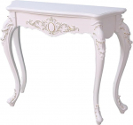 Konsoollaud, valge, konsoollaud elutuppa vaikse padjaga, Euroopa stiilis, elutuppa, magamistuppa, esikusse ja koridori (80 x 25 x 86 cm/31 x 10 x 34 tolli)