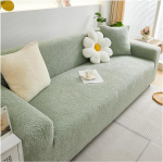 Stretch diivan katted 1 2 3 4 istekoha pehme paks pluus diivanipadi katted pestav mittelibisev diivan Slipcovers elastse b&auml;ndi m&ouml;&ouml;bli kaitsja lastele lemmikloomadele (roheline, 1 istekoht)