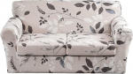 KRFOONN Stretch-Sofa-Couchbez&uuml;ge f&uuml;r 2 Kissen, bedruckt, Sofas, Zweisitzer-Schonbezug mit 2 separaten Sitzkissenbez&uuml;gen, waschbare Sofa-Schonbez&uuml;ge, M&ouml;belschutz (Loveseat, 50)