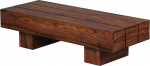 FineBuy tahke puidust kohvilaud, 120 x 45 x 30 cm